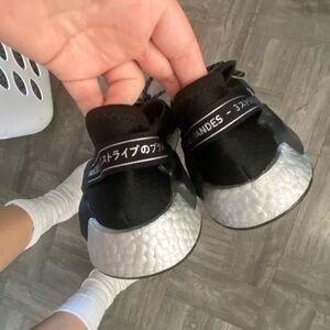 Black Adidas sneakers